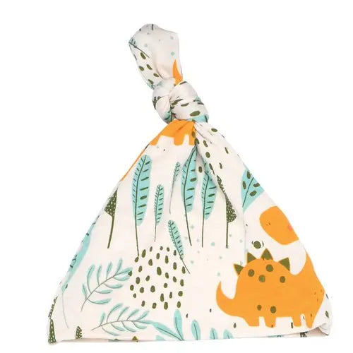 Three Little Tots Dinosaur Newborn Knotted Hat - 